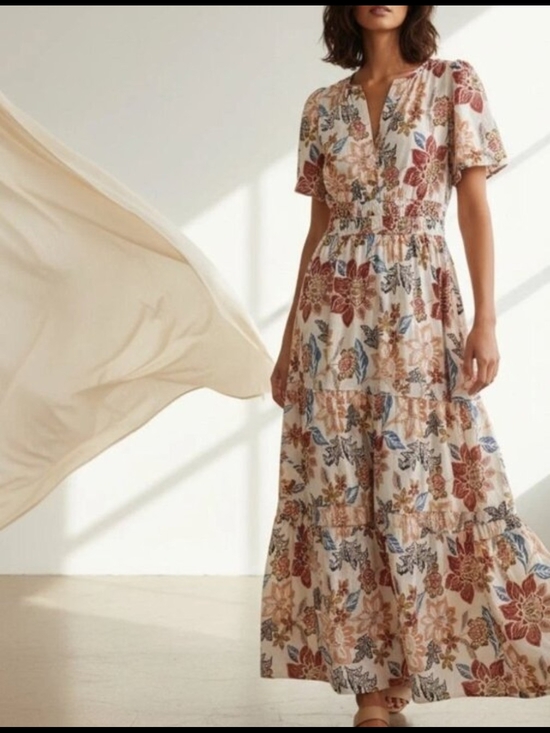Anthropologie Dresses & Skirts - Anthropologie Somerset Maxi Dress - Bright Floral Summery Pattern